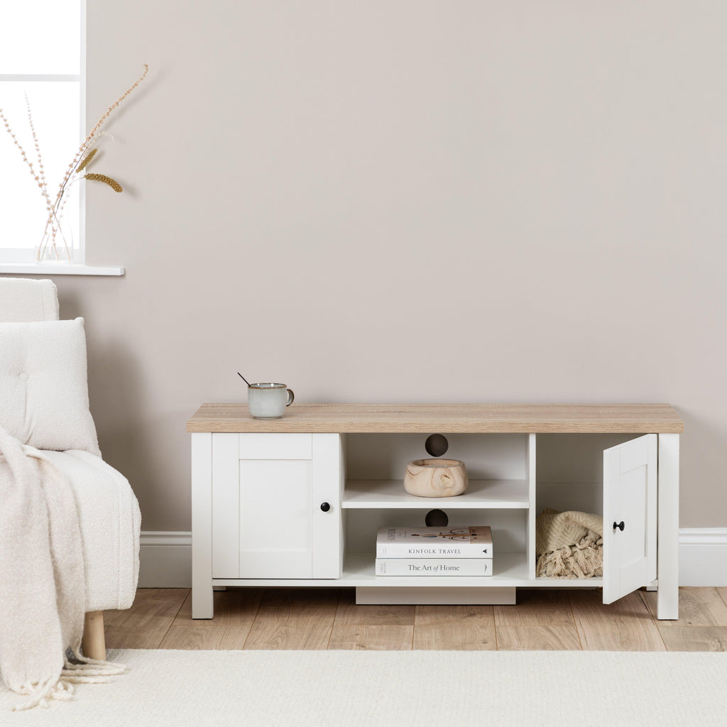 OUTLET - Bampton White TV Unit