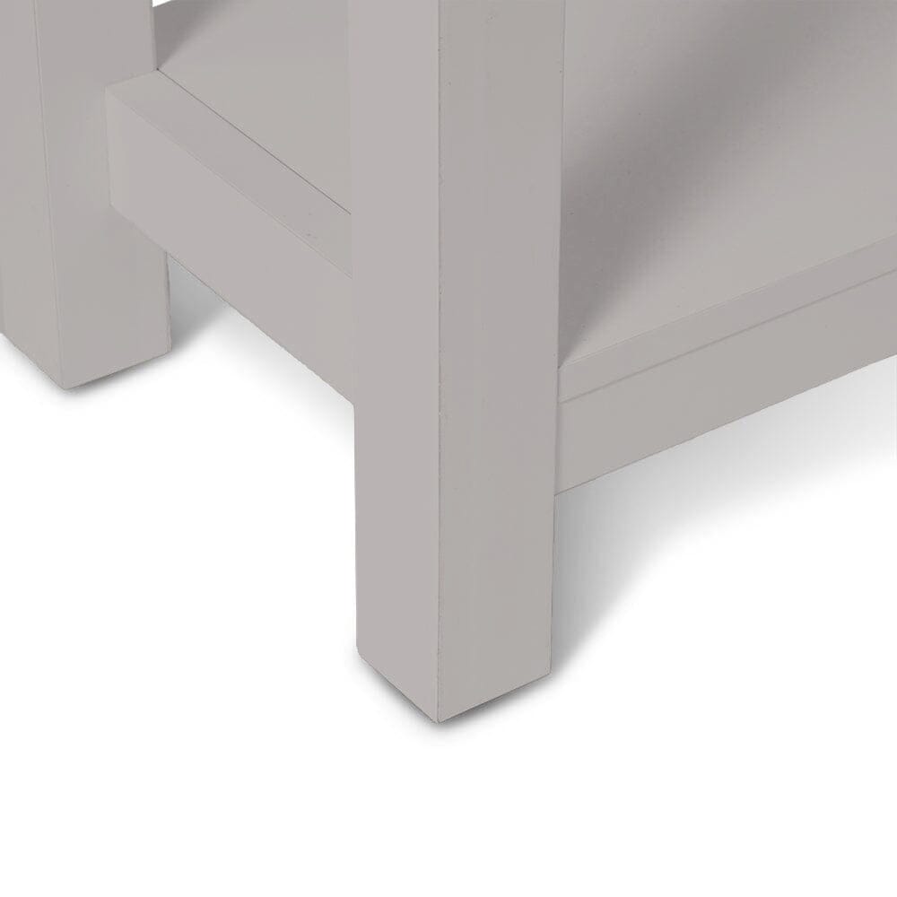 Bampton Stone Grey 2 Drawer Console Table