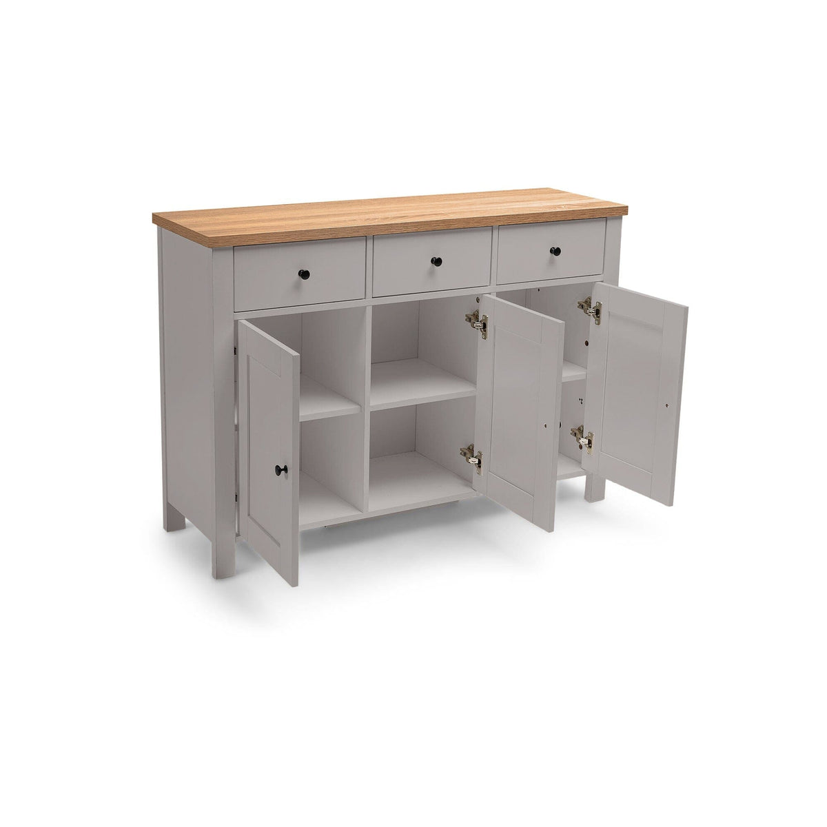 Outlet - Bampton 3 Door Sideboard - Grey