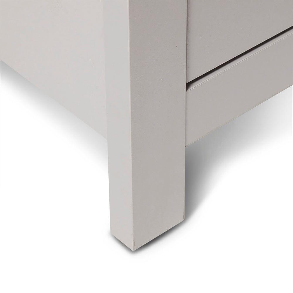 Bampton 3 Drawer Bedside Table - Set of 2 - Stone Grey