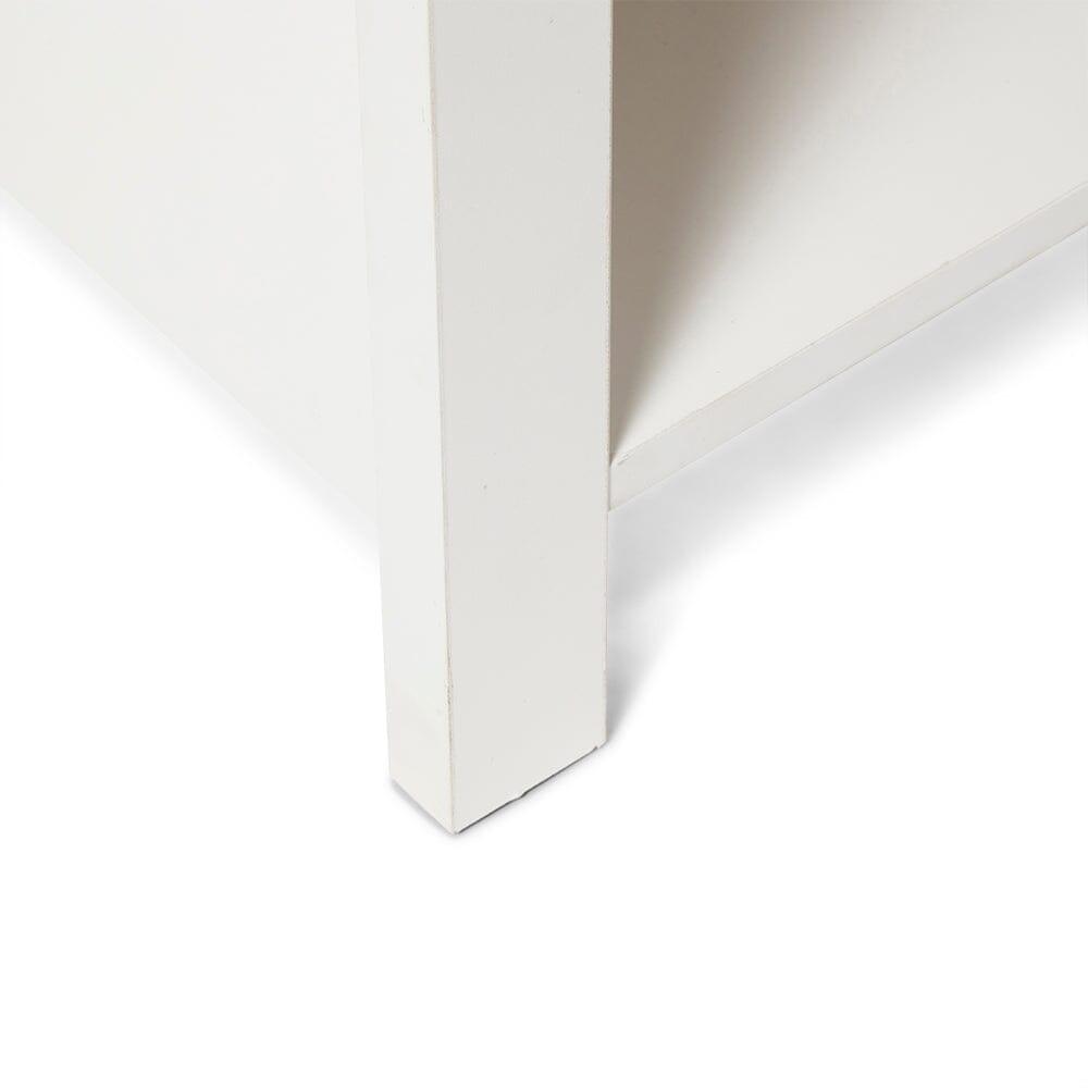 Bampton Alabaster White Coffee Table with Storage