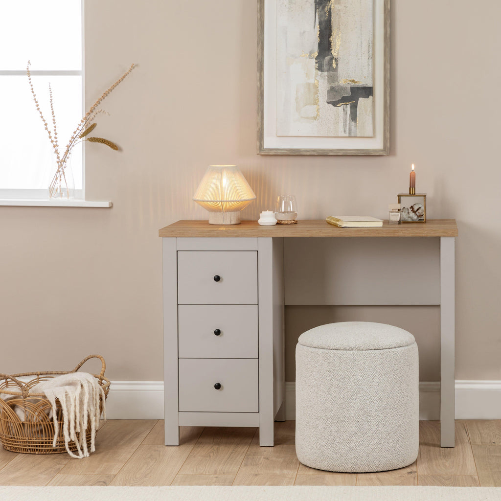 OUTLET - Bampton Grey Dressing Table with Drawers