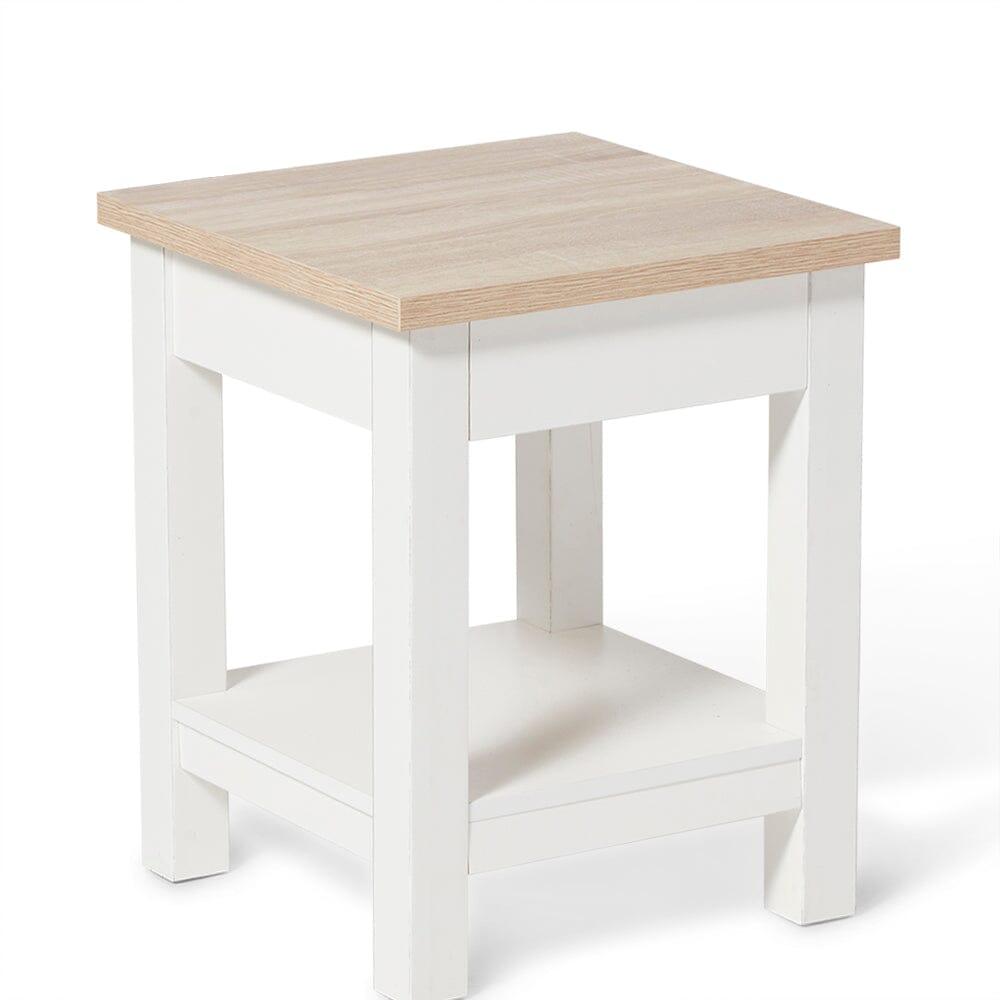 Bampton Alabaster White Side Table