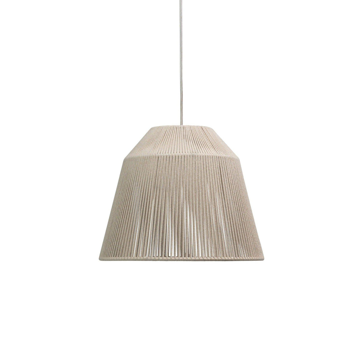 Outlet - Bari White Cotton String Pendant