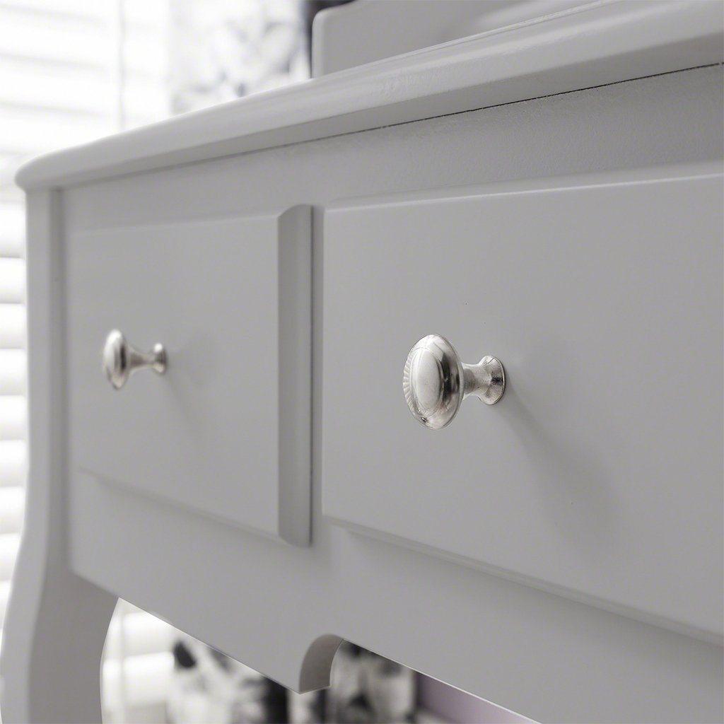 Capri Grey Dressing Table with Mirror & Stool