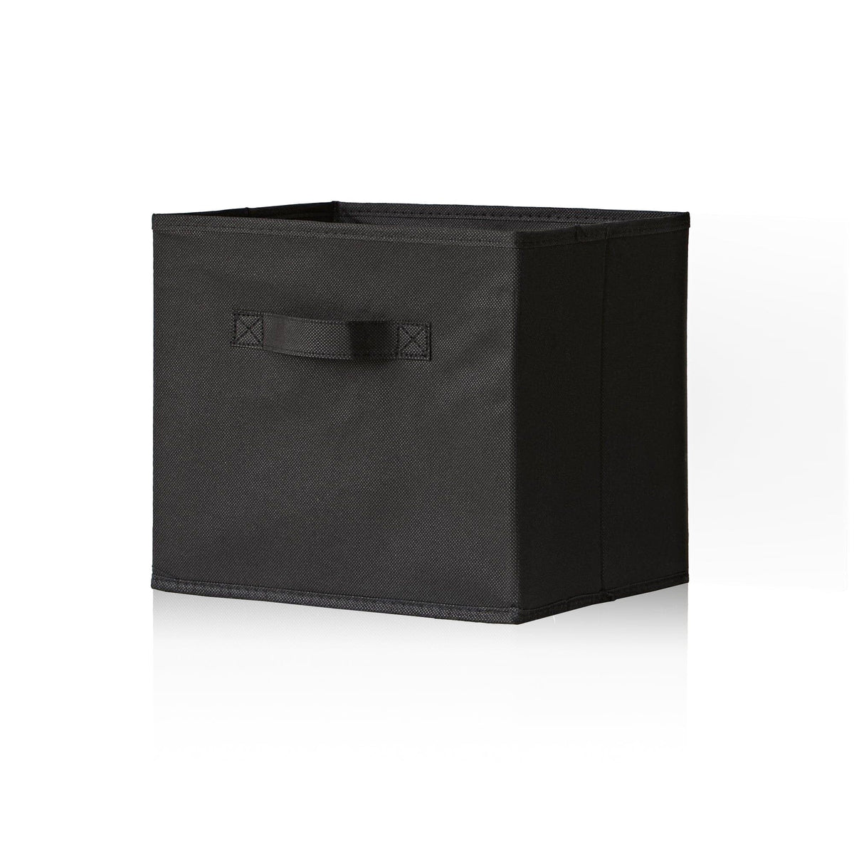 Outlet - Cara Fabric Cube Storage Box - Small - Black