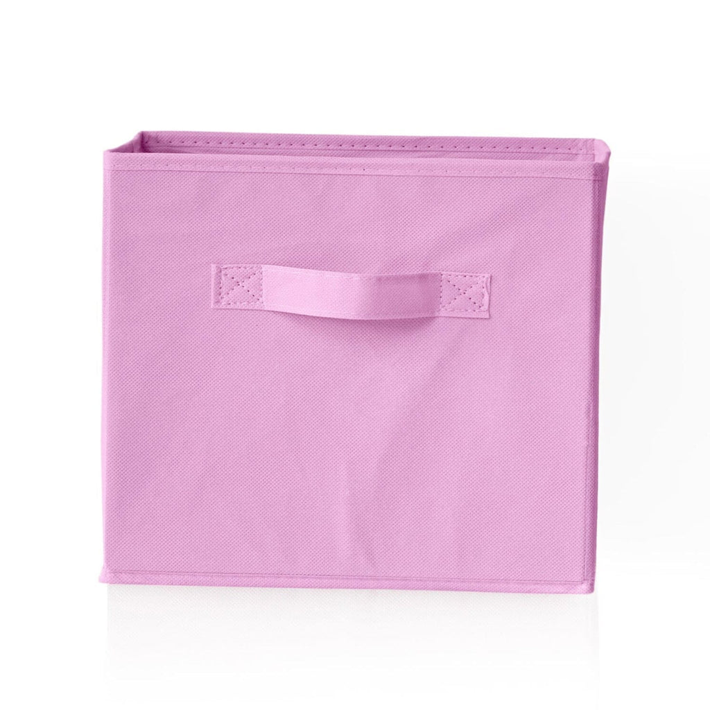 Cara Fabric Cube Storage Box - Small - Bright Pink