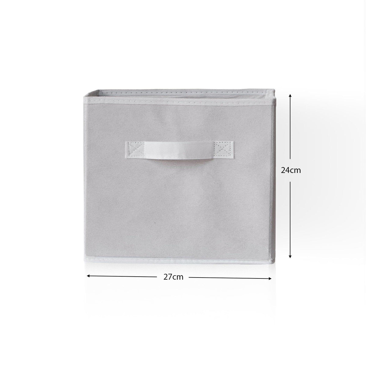 OUTLET - Cara fabric cube storage box - small - white