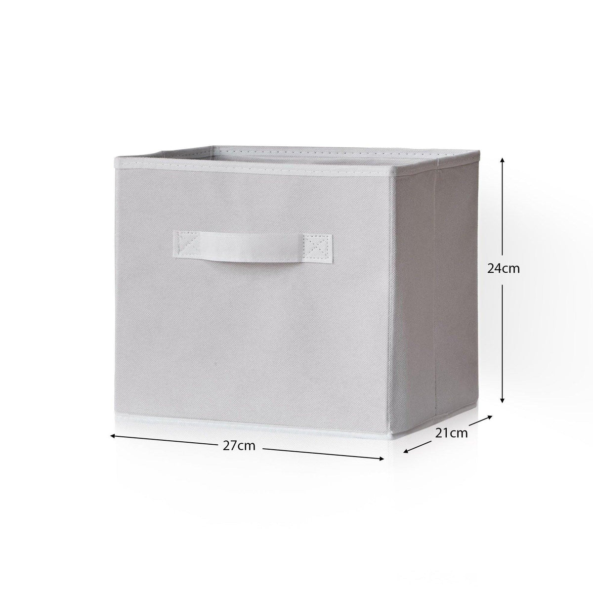 OUTLET - Cara fabric cube storage box - small - white