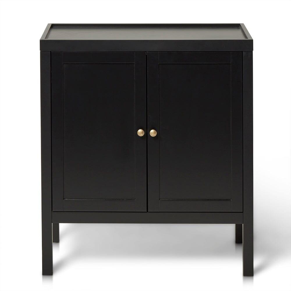 Charlie 2 Door Small Sideboard - Noir Black