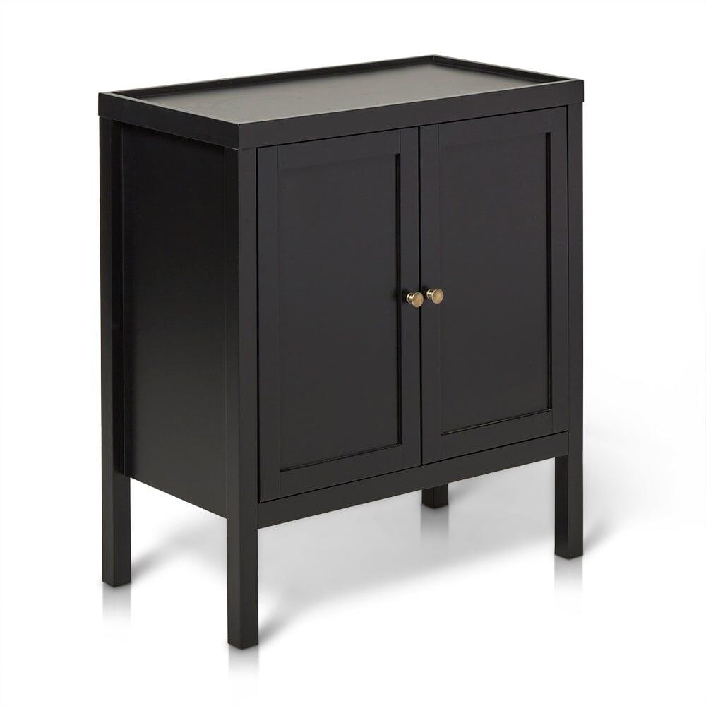 Charlie 2 Door Small Sideboard - Noir Black