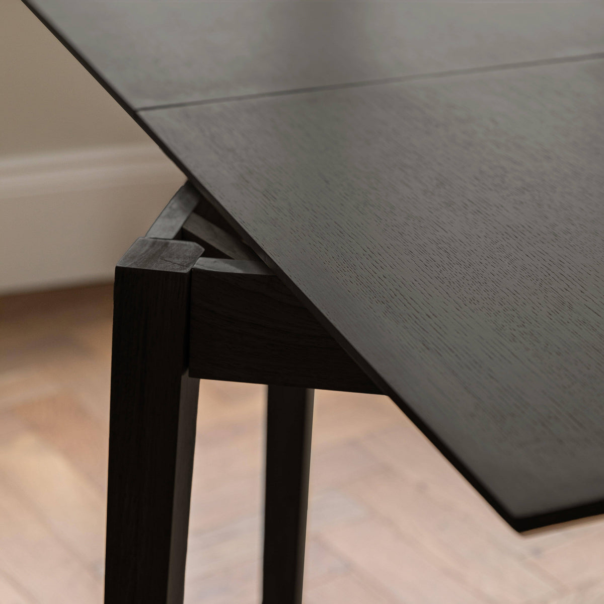 Charlie Black Oak Dining Table - Extendable