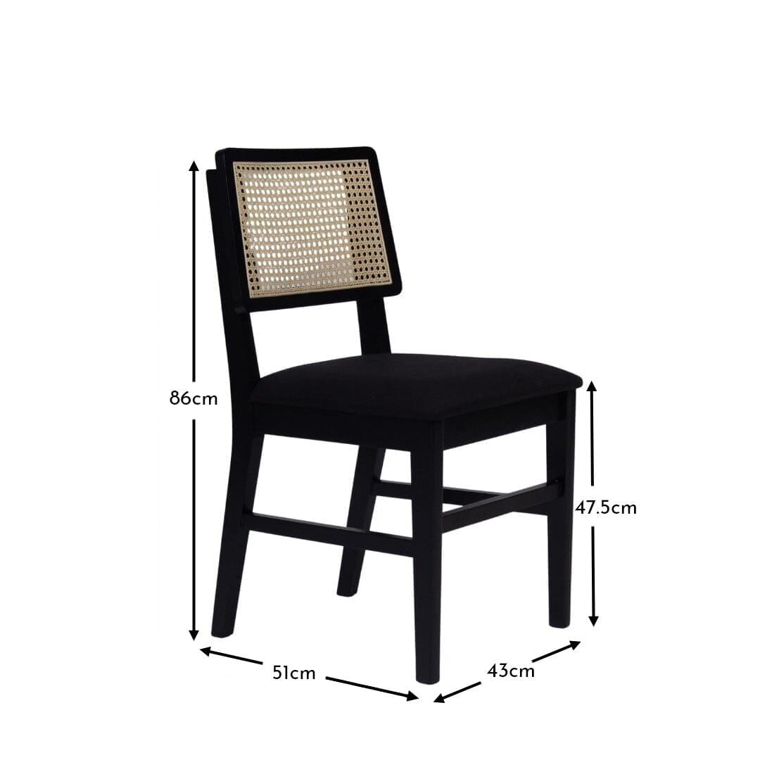 Charlie Black Dining Table Set - Round Drop Leaf - 4 Seater - Charlie Dining Chairs