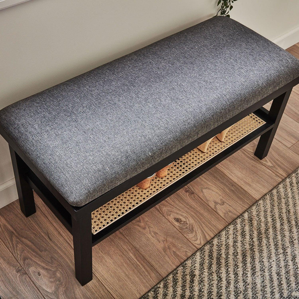 Charlie Hallway Bench - Black