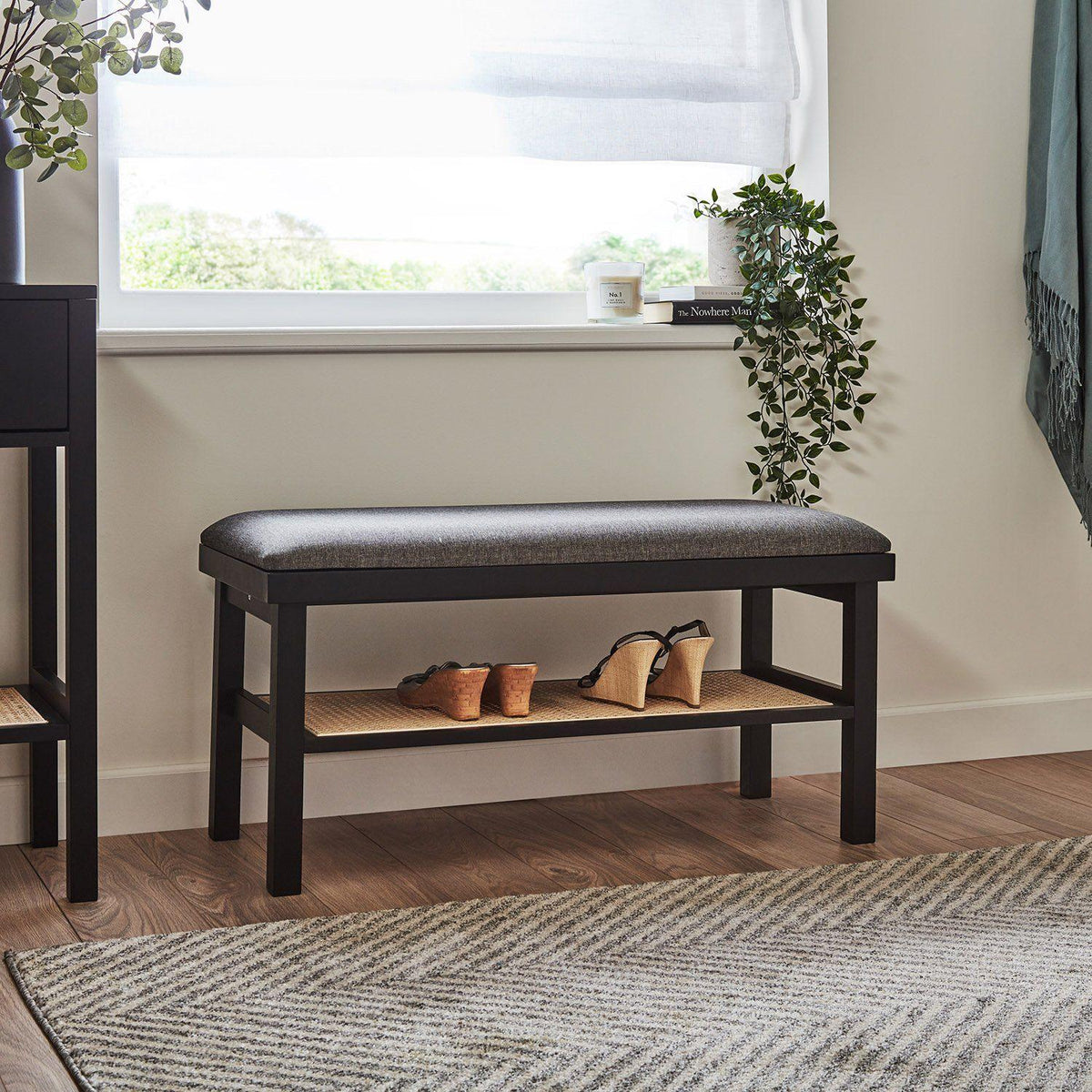 Charlie Hallway Bench - Black
