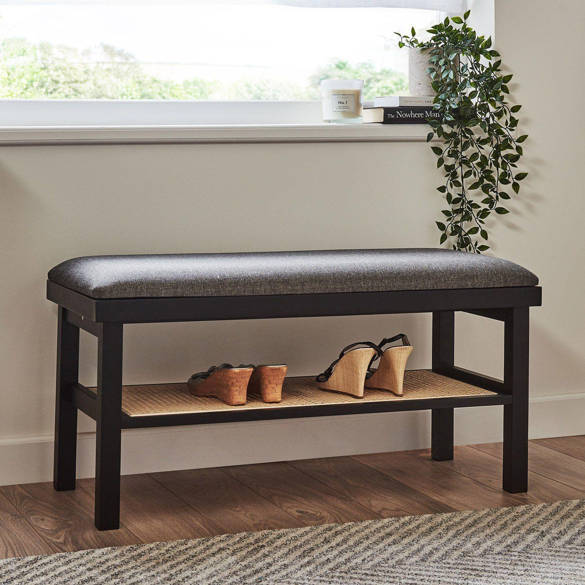 Charlie Hallway Bench - Black