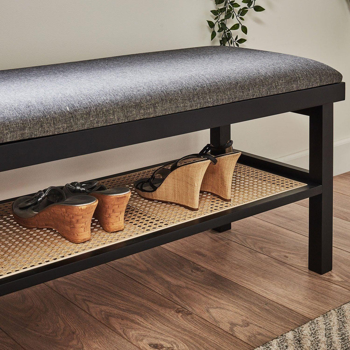 Charlie Hallway Bench - Black