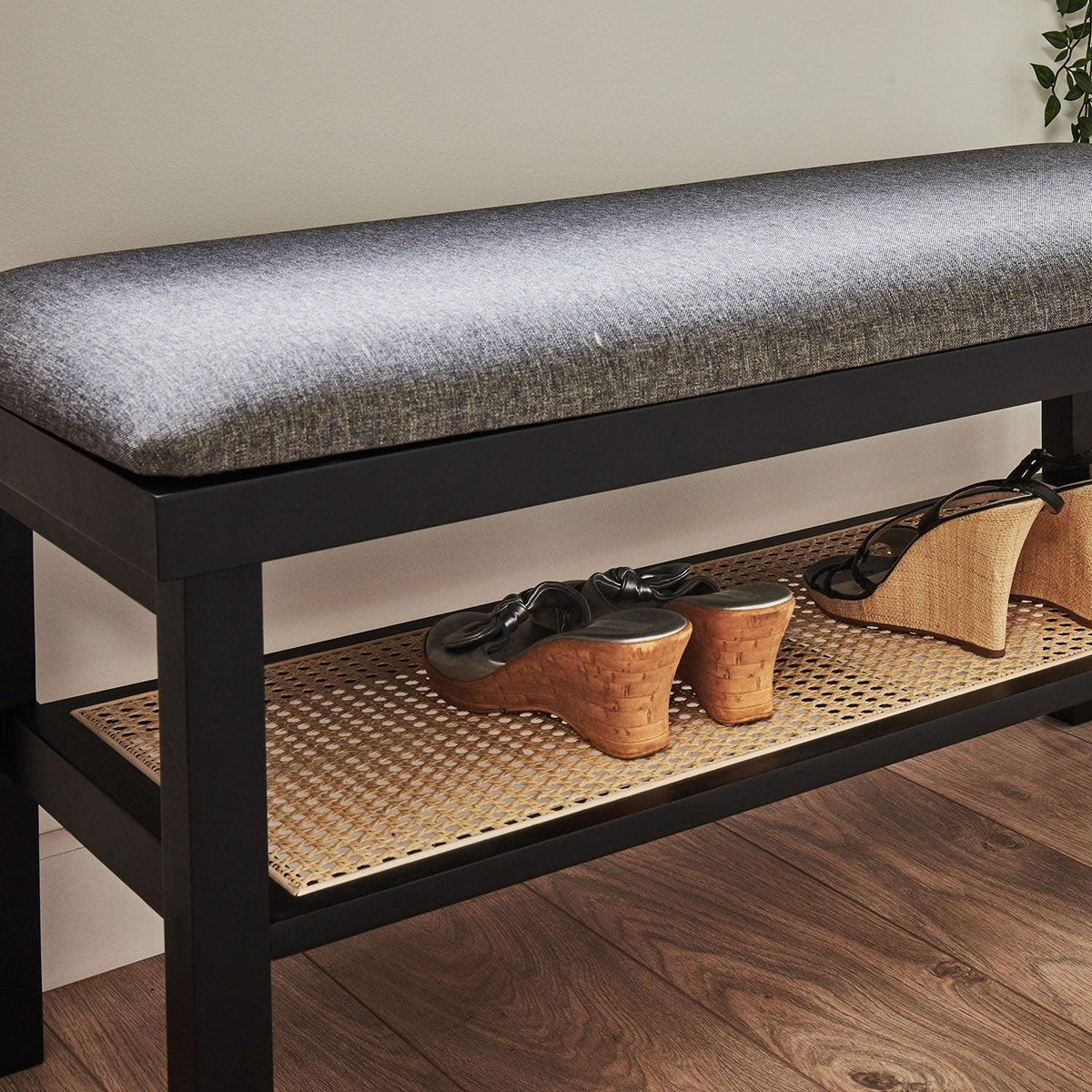 Charlie Hallway Bench - Black