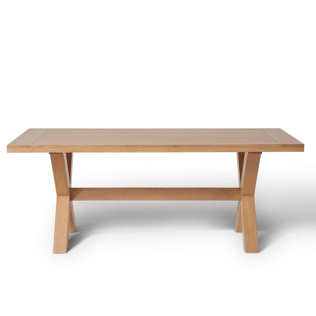 Charlotte 190cm Dining Table with 2 150cm Dining Benches - Pale Oak