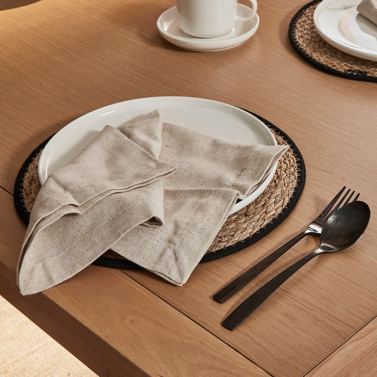 Charlotte Pale Oak Dining Table - Cross Leg