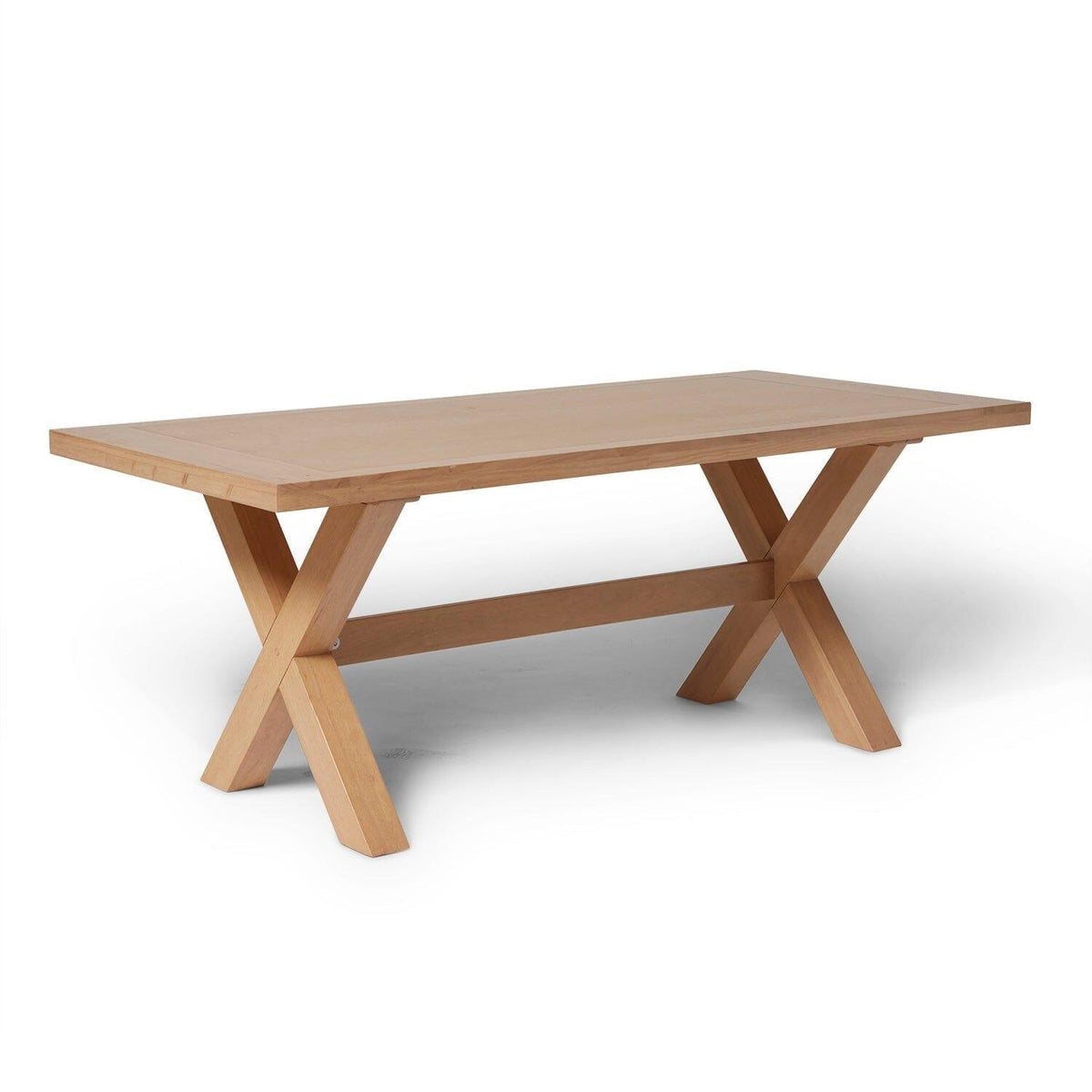 Charlotte Extendable Table 190cm with 2 150cm Dining Benches - Pale Oak