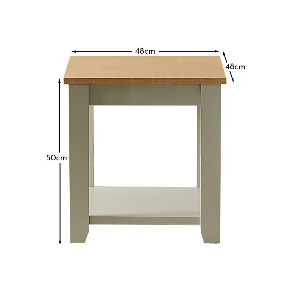 OUTLET - Chatsworth Linen Grey Side Table