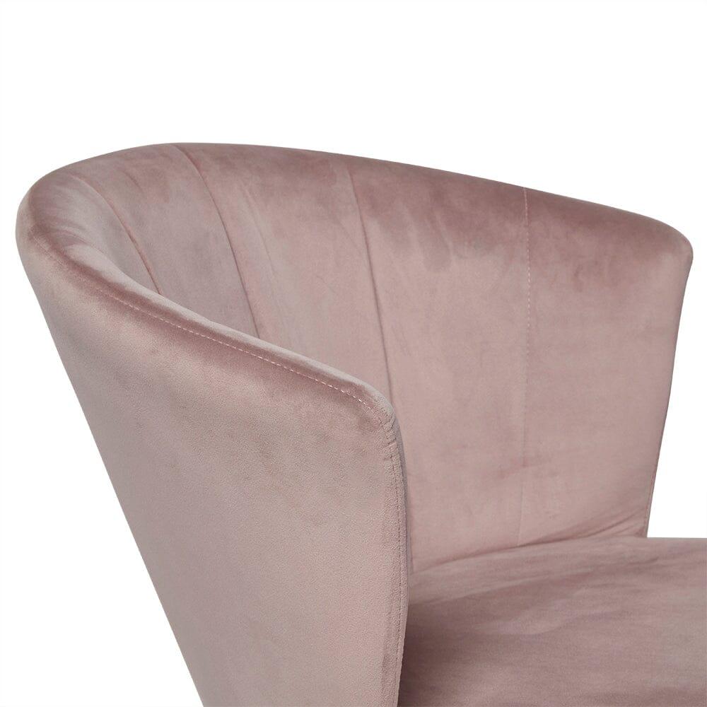 Outlet - Cleo Dining Chairs - Set of 2 - Pink & Gold