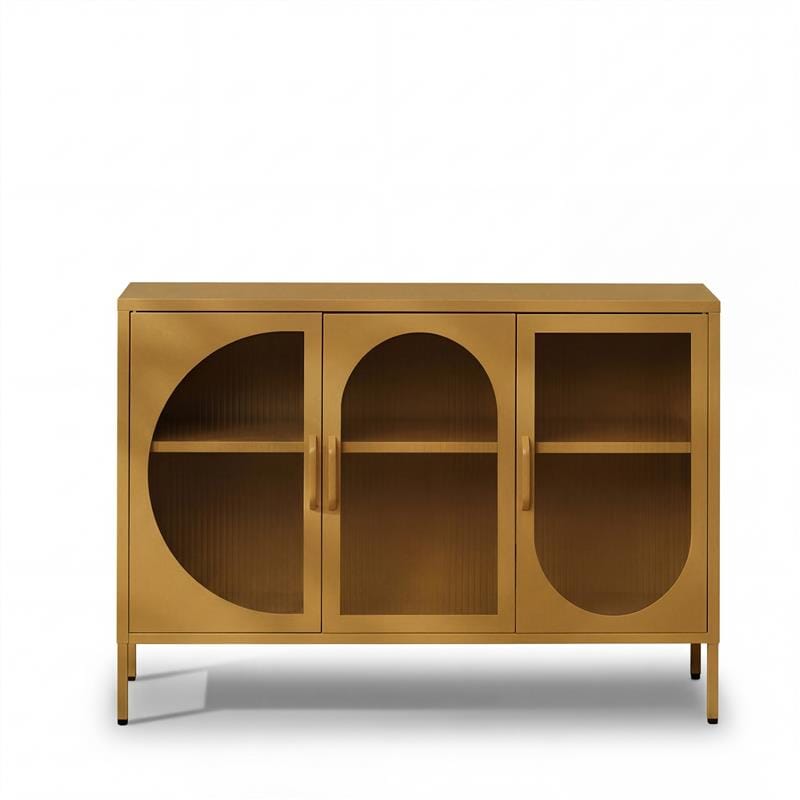 Conan 3 Door Sideboard - Mustard Yellow