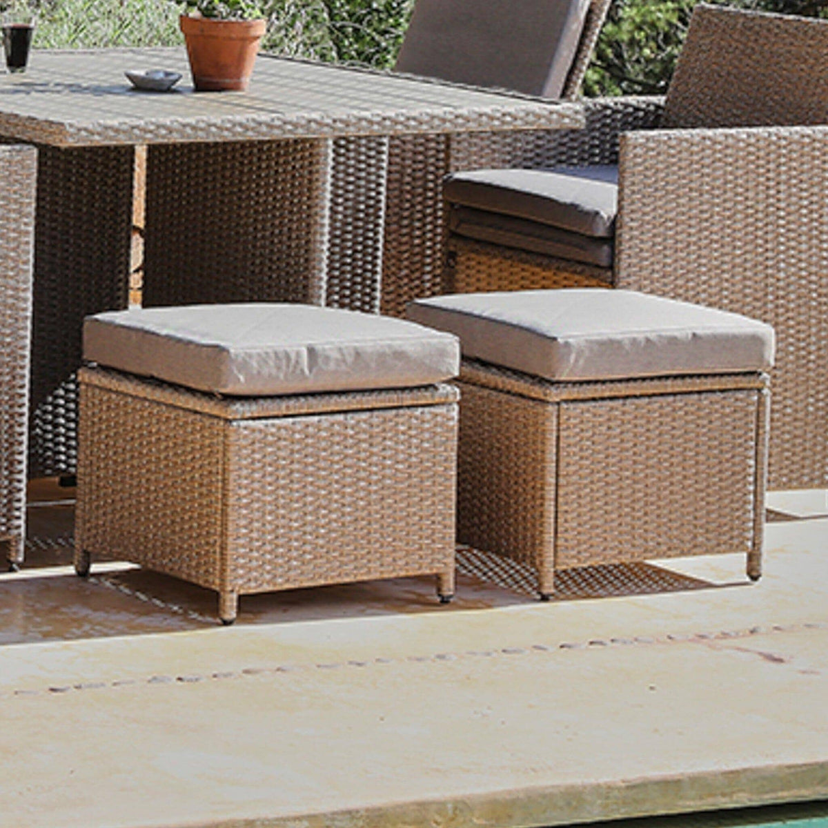 Cube 10 Cushion Covers - Natural Brown