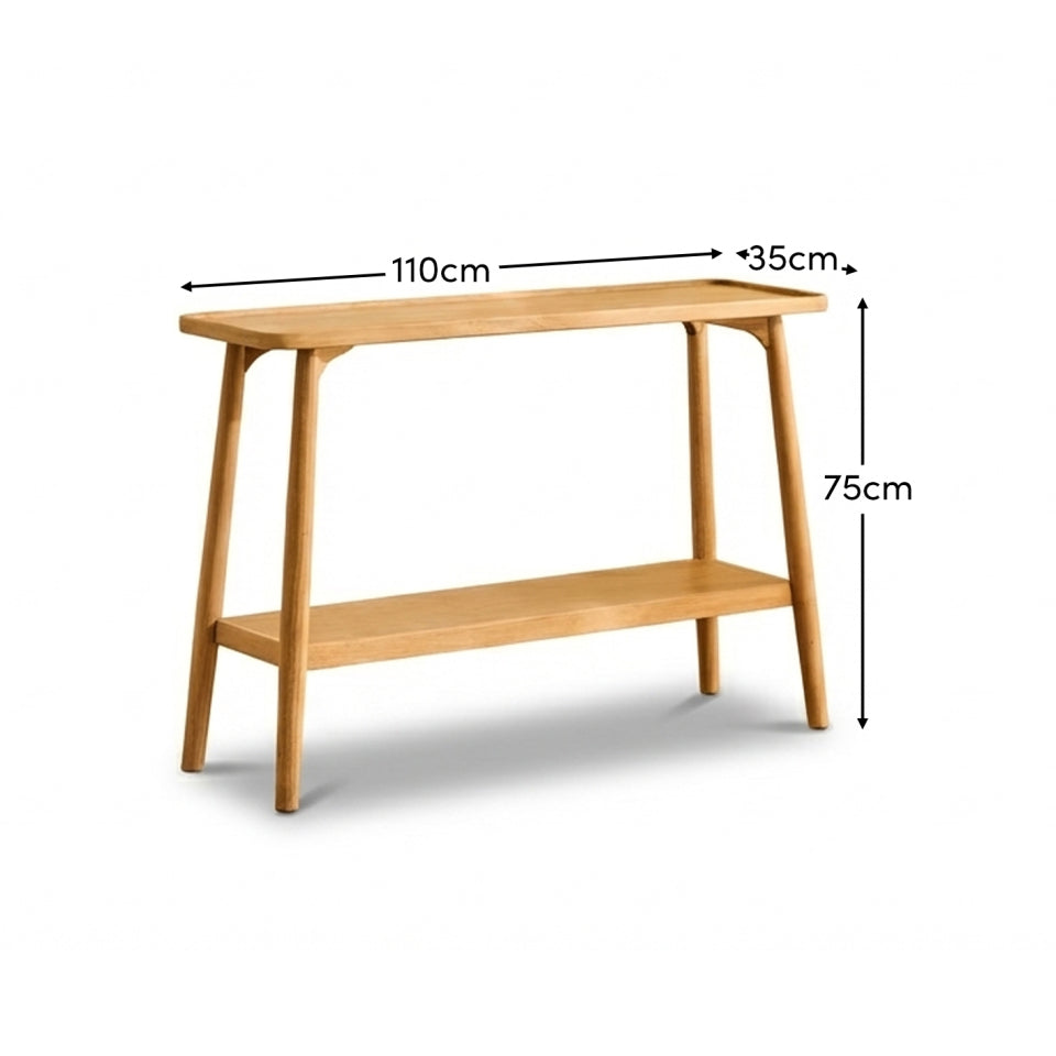 Tilly 110cm Console Table - Whitewash Oak