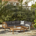 Dakota Garden Corner Sofa Cushion Covers - Grey