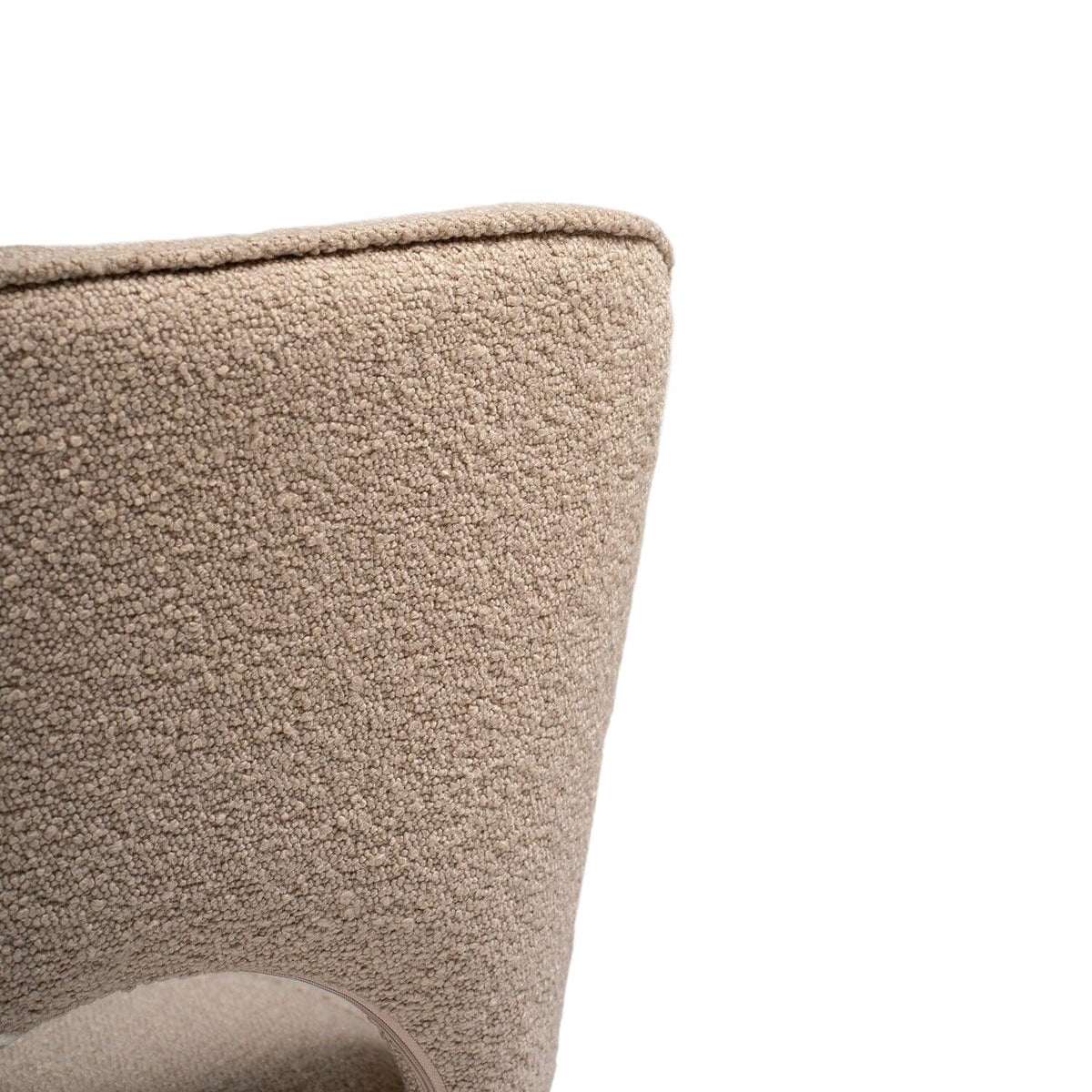 Dolly Boucle Dining Chairs - Set of 2 - Black Legs