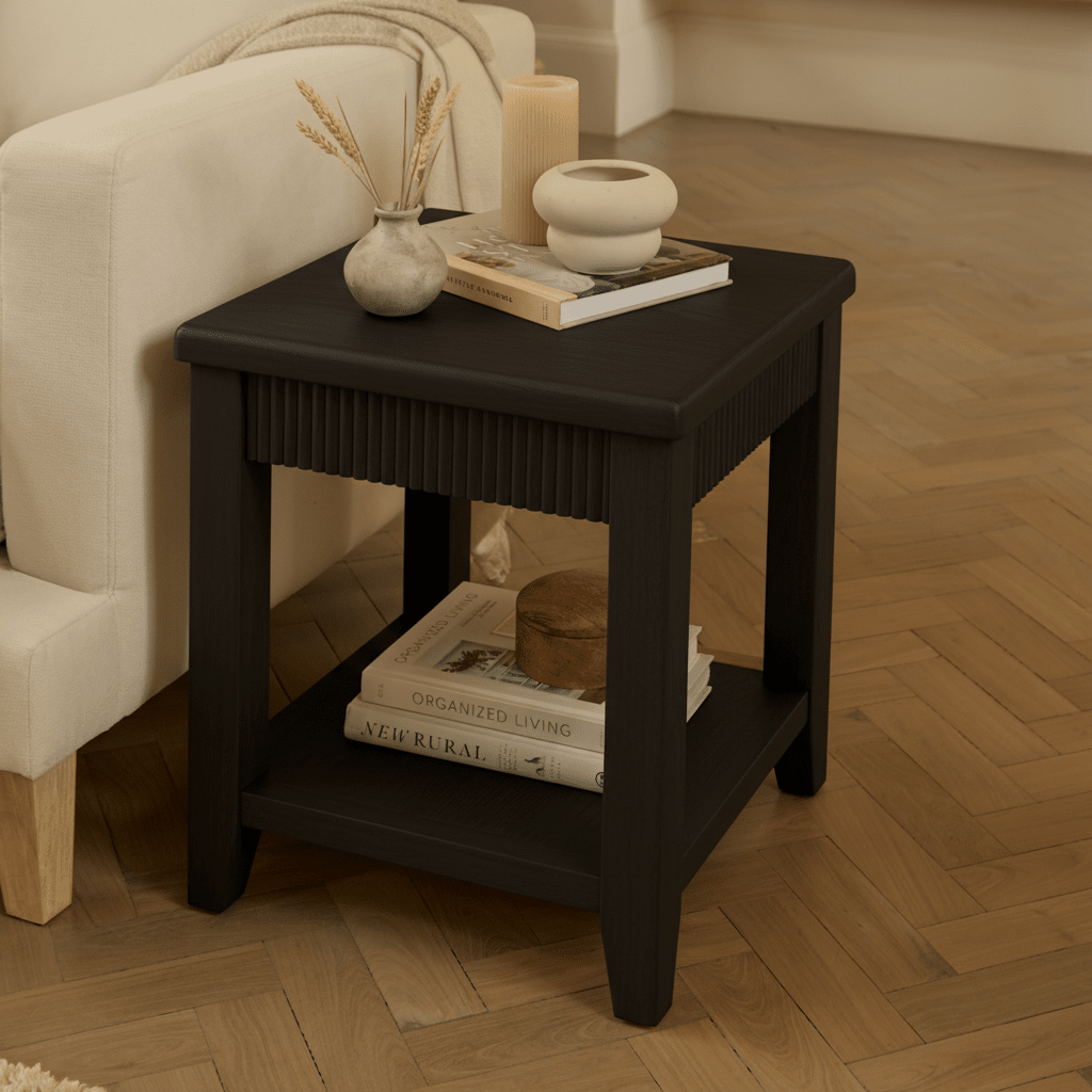 Raleigh Black Side Table