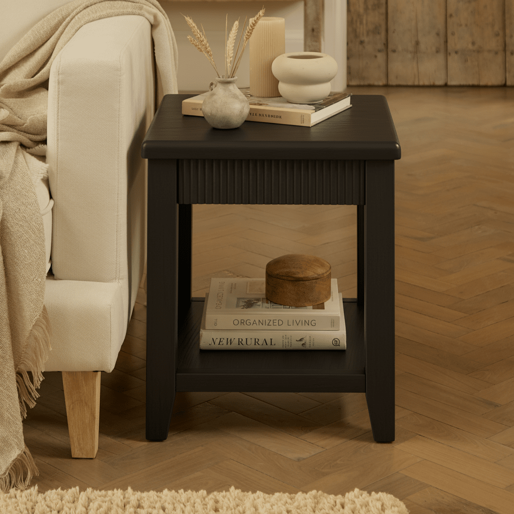 Raleigh Black Side Table