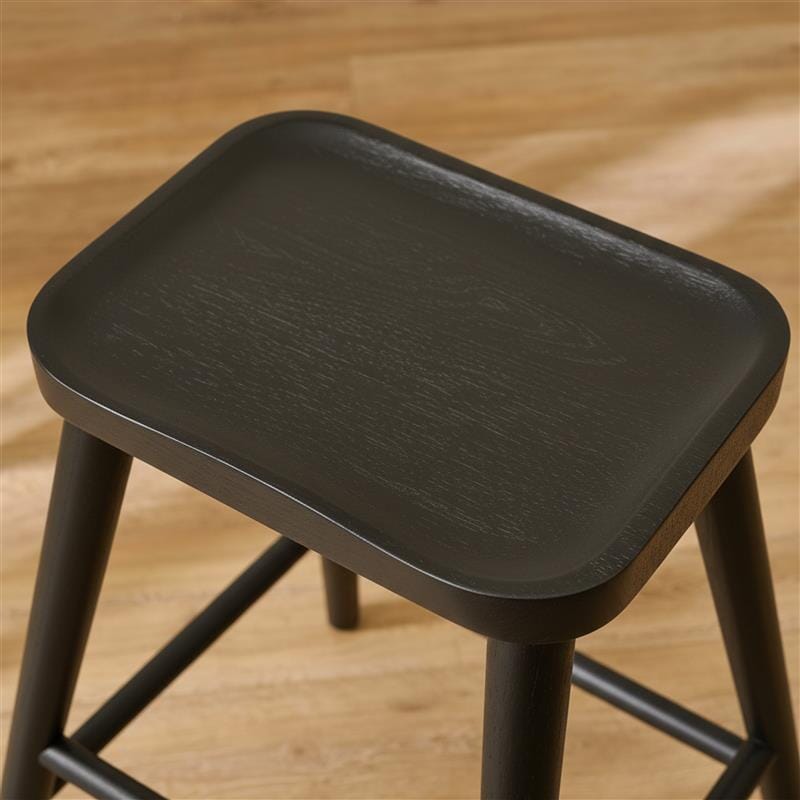Silvester Black Bar Stool