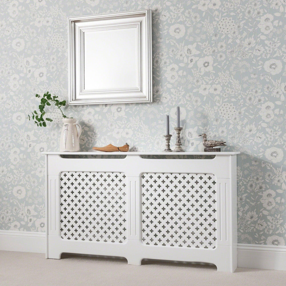 Edith Radiator Cover - White - Large