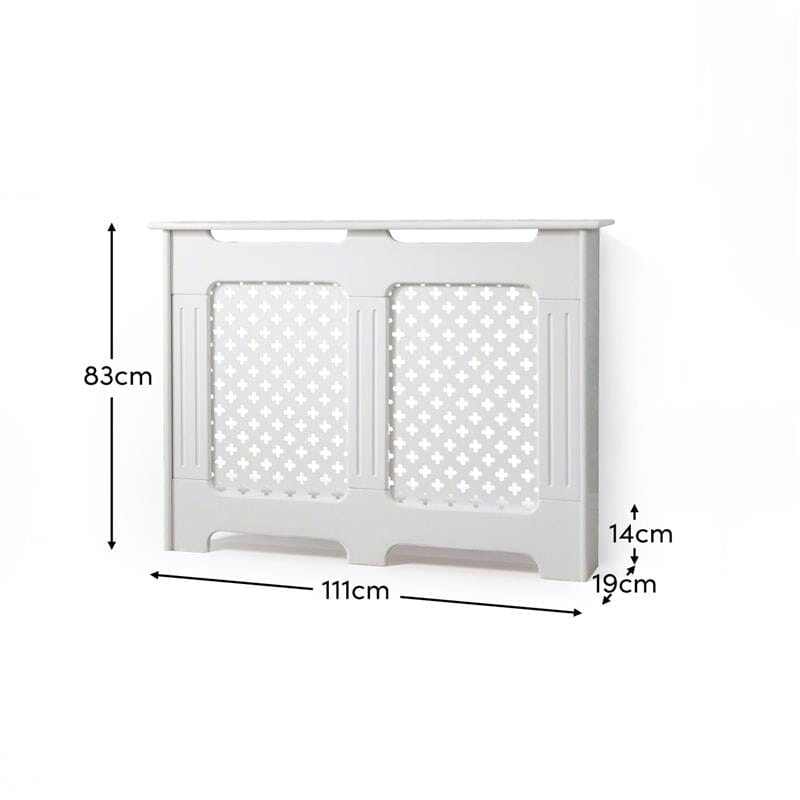 Edith Radiator Cover - White - Medium