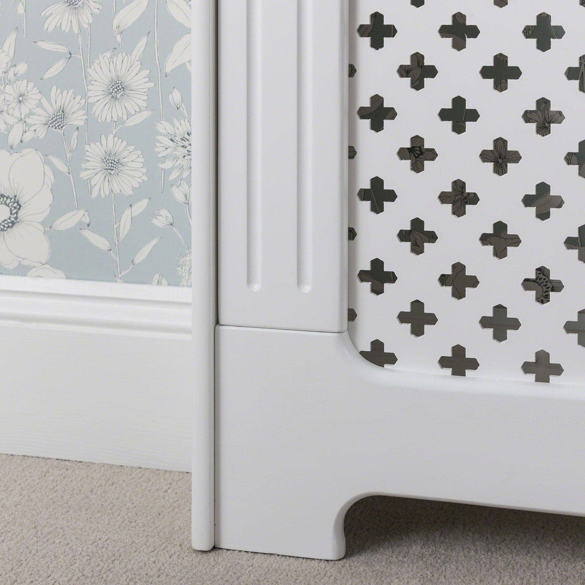 Edith Radiator Cover - White - Large