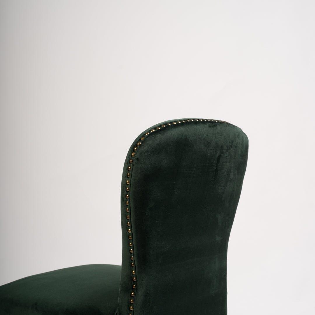 Outlet - Edward Dining Chairs - Set of 2 - Green & Light Wood