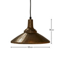 Outlet - Elcombe 18cm Metal Pendant Light - Gold