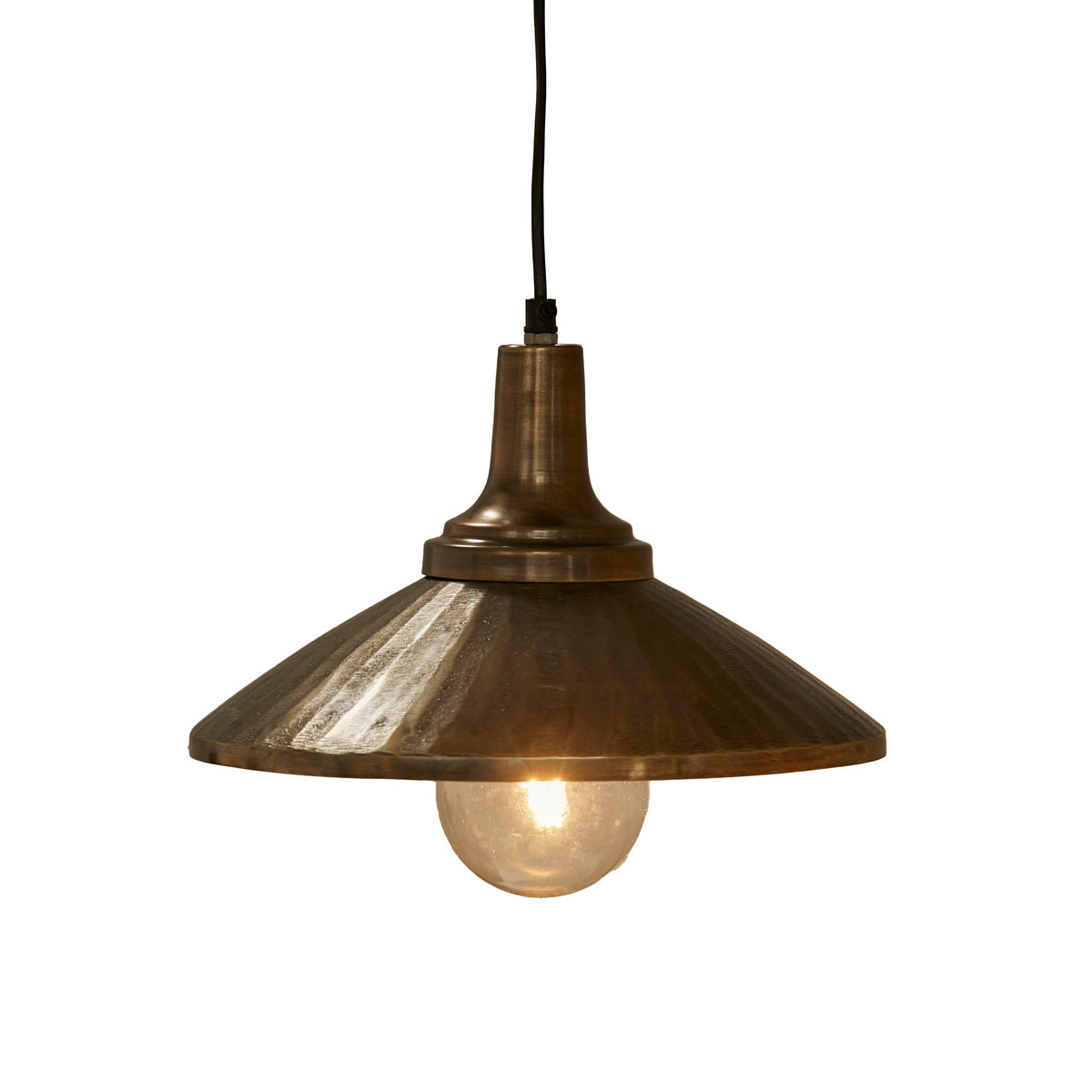 Outlet - Elcombe 18cm Metal Pendant Light - Gold