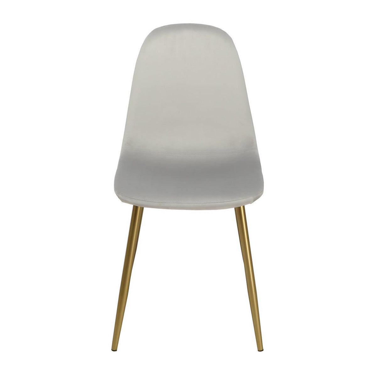OUTLET - Ellis Grey Dining Chairs - Set of 2 - Gold Legs
