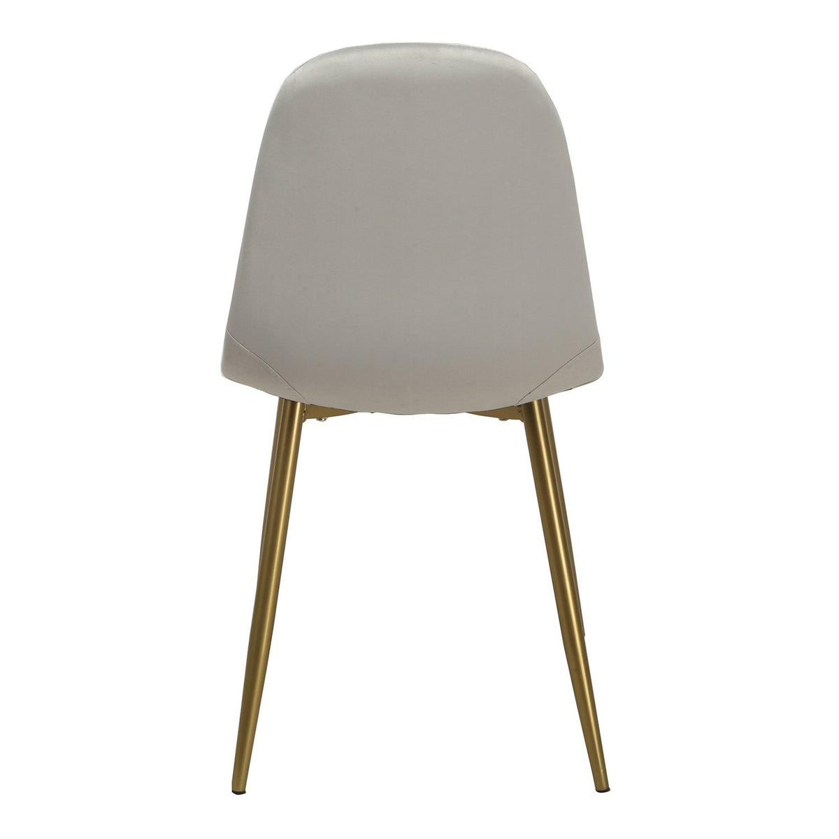 OUTLET - Ellis Grey Dining Chairs - Set of 2 - Gold Legs