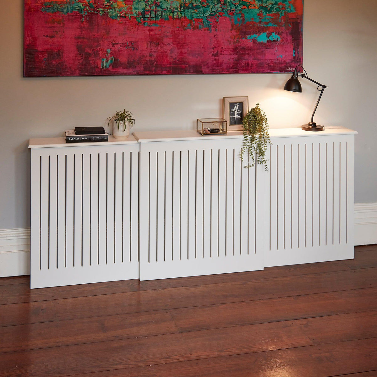 Elspeth Extendable Radiator Cover in Snow White