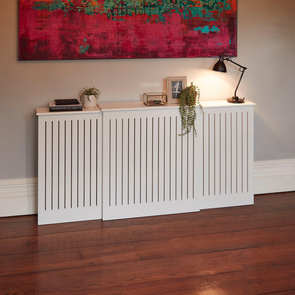 Elspeth Extendable Radiator Cover in Snow White