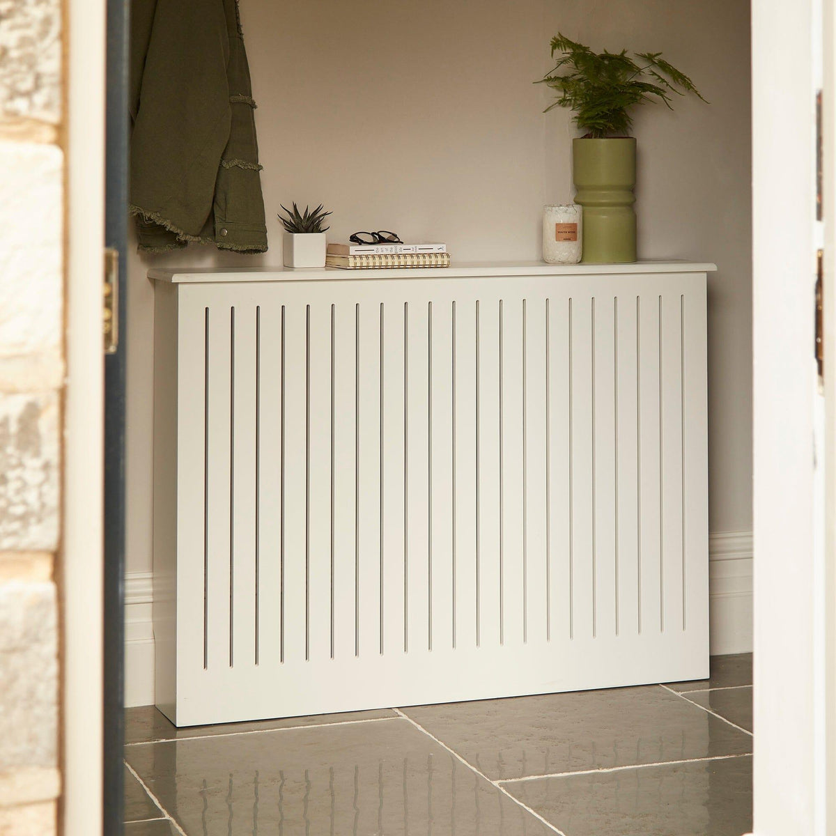 Elspeth Medium Radiator Cover in Snow White