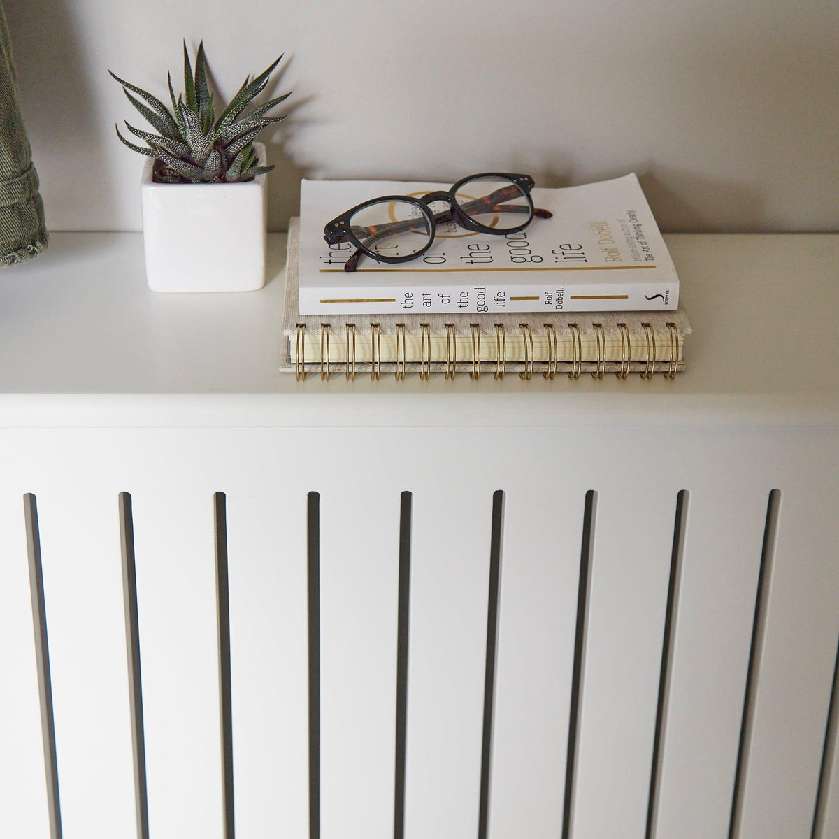 OUTLET - Elspeth Medium Radiator Cover in Snow White