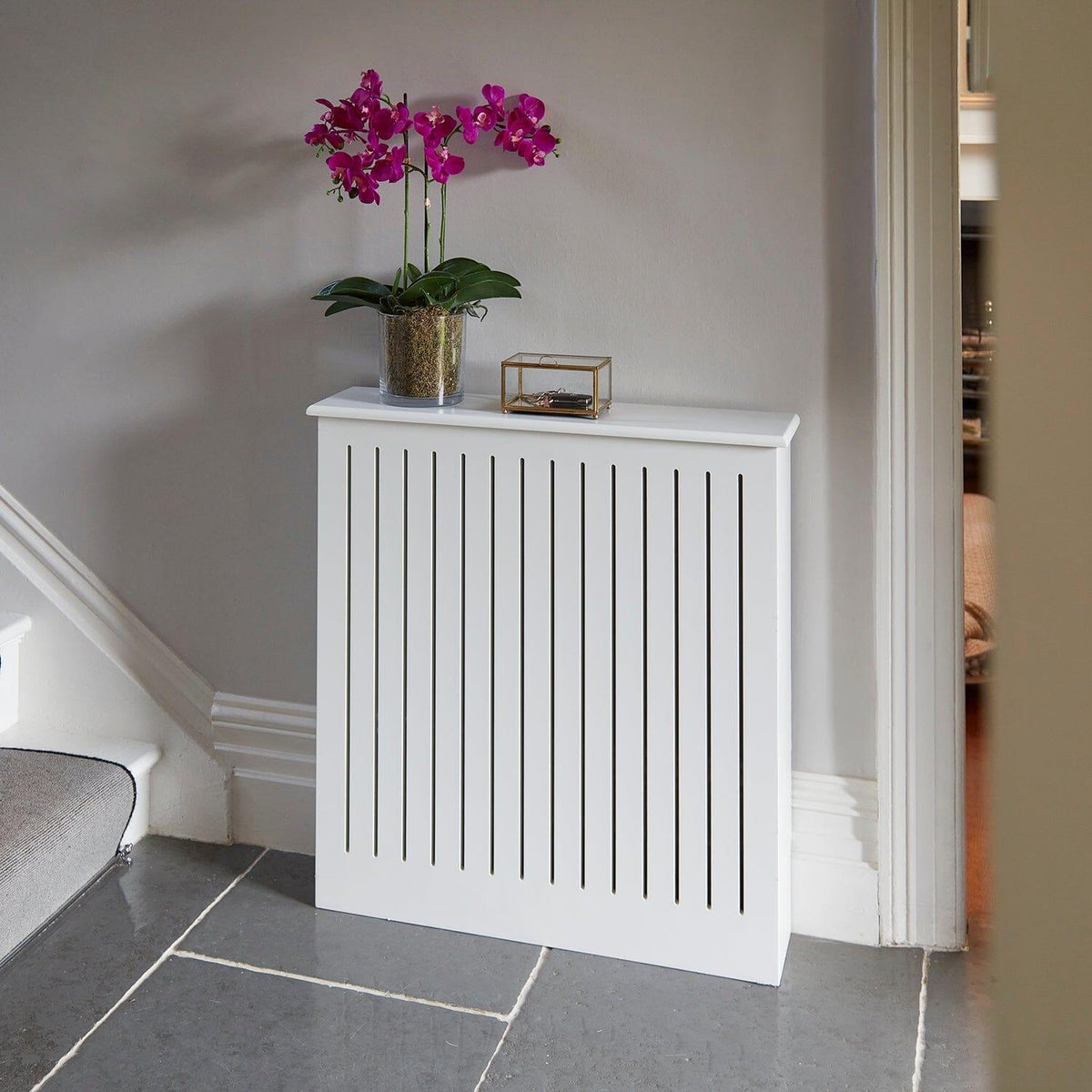 Outlet - Elspeth Small Radiator Cover - Snow White