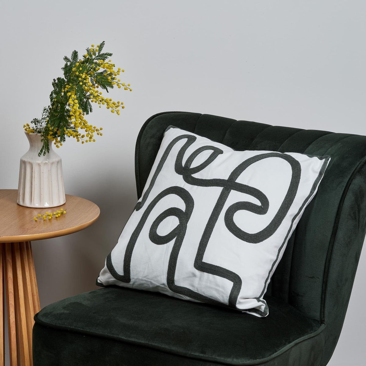 Epworth 45x45cm Cushion Cover - Forest Green