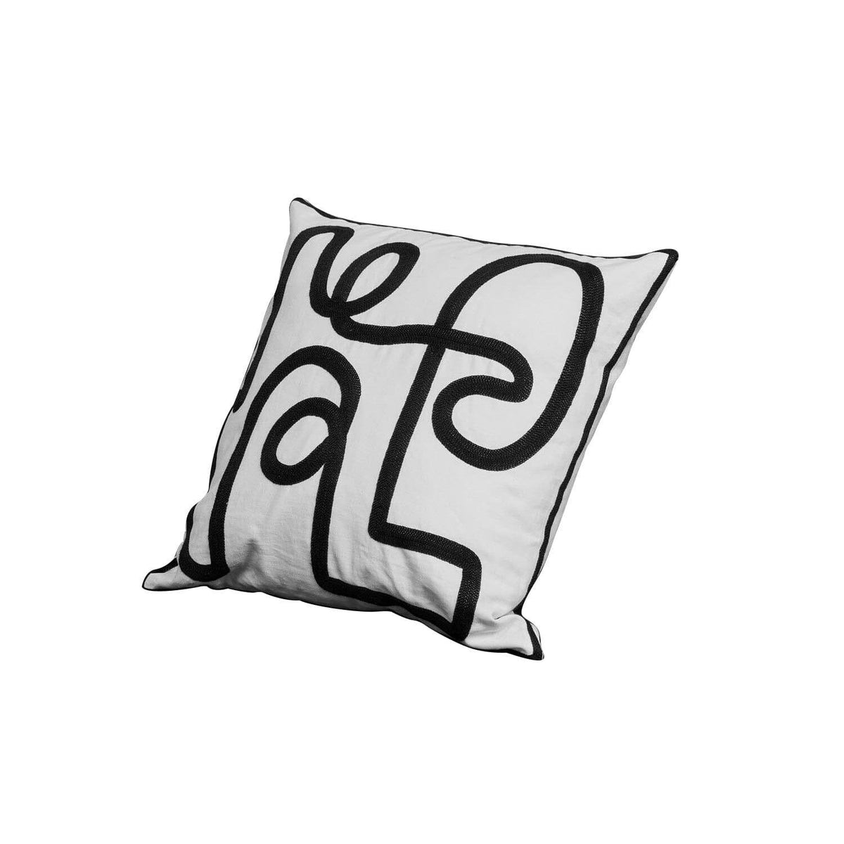 Epworth 45x45cm Cushion Cover - Noir Black